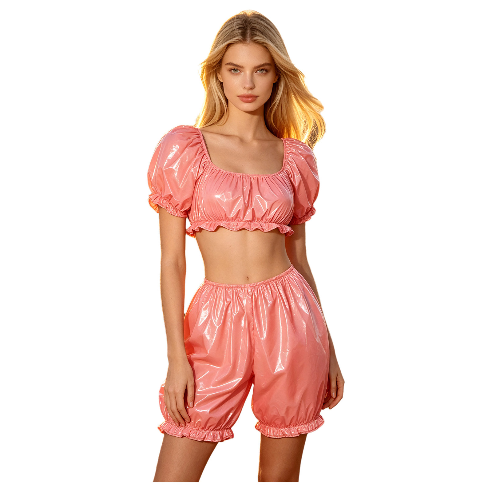 Diapering - Vrouwen Verpleging Homewear Sets Waterdichte Vinyl