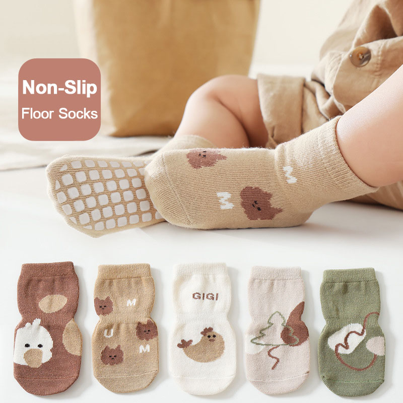 5-paar antislipsokken voor kin - Unisex Baby Socks Non Slip recensie en prijs