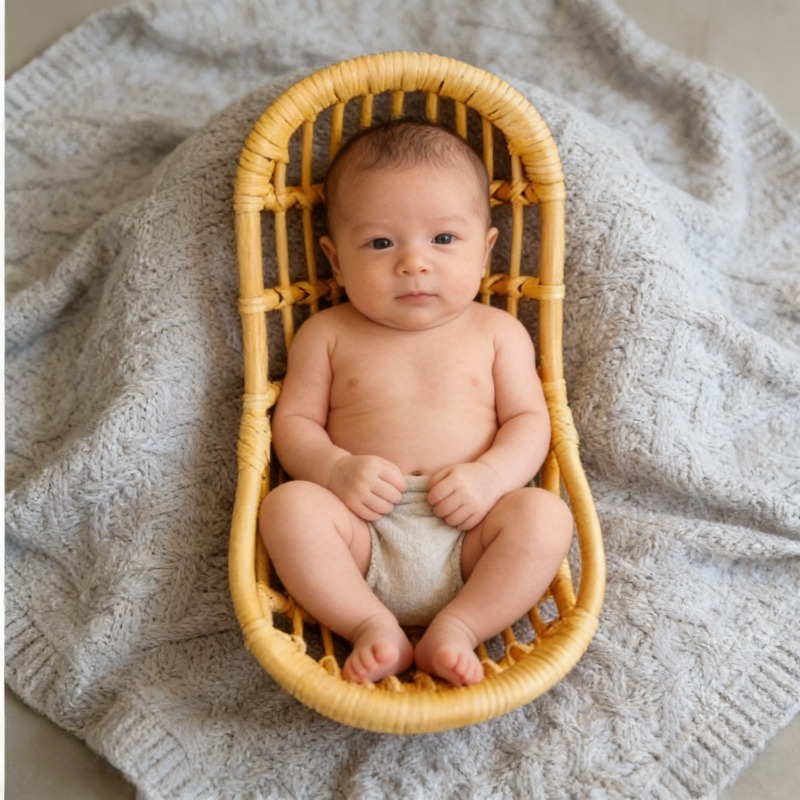 Handgemaakte vintage rotan sto - Baby Gear recensie en prijs