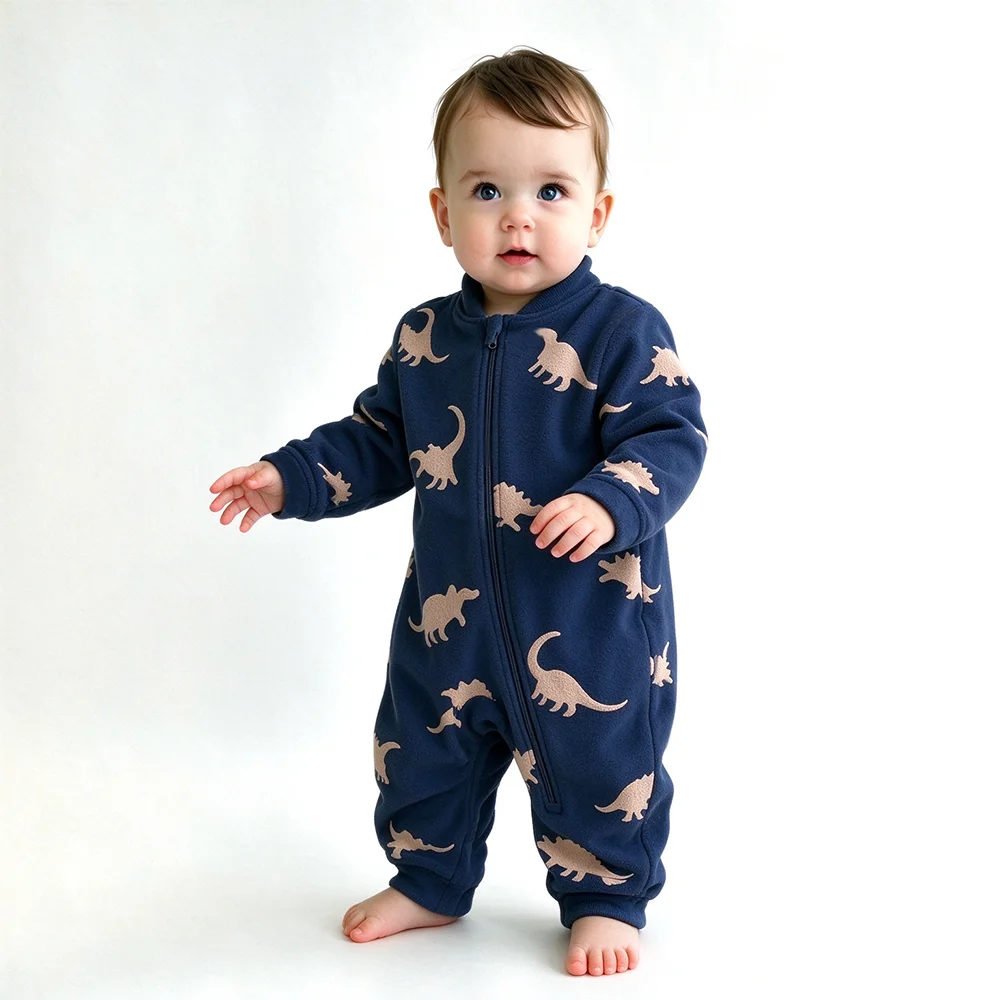 Zachte, warme babyfleece rompe - Cotton Baby Onesies Zipper recensie en prijs