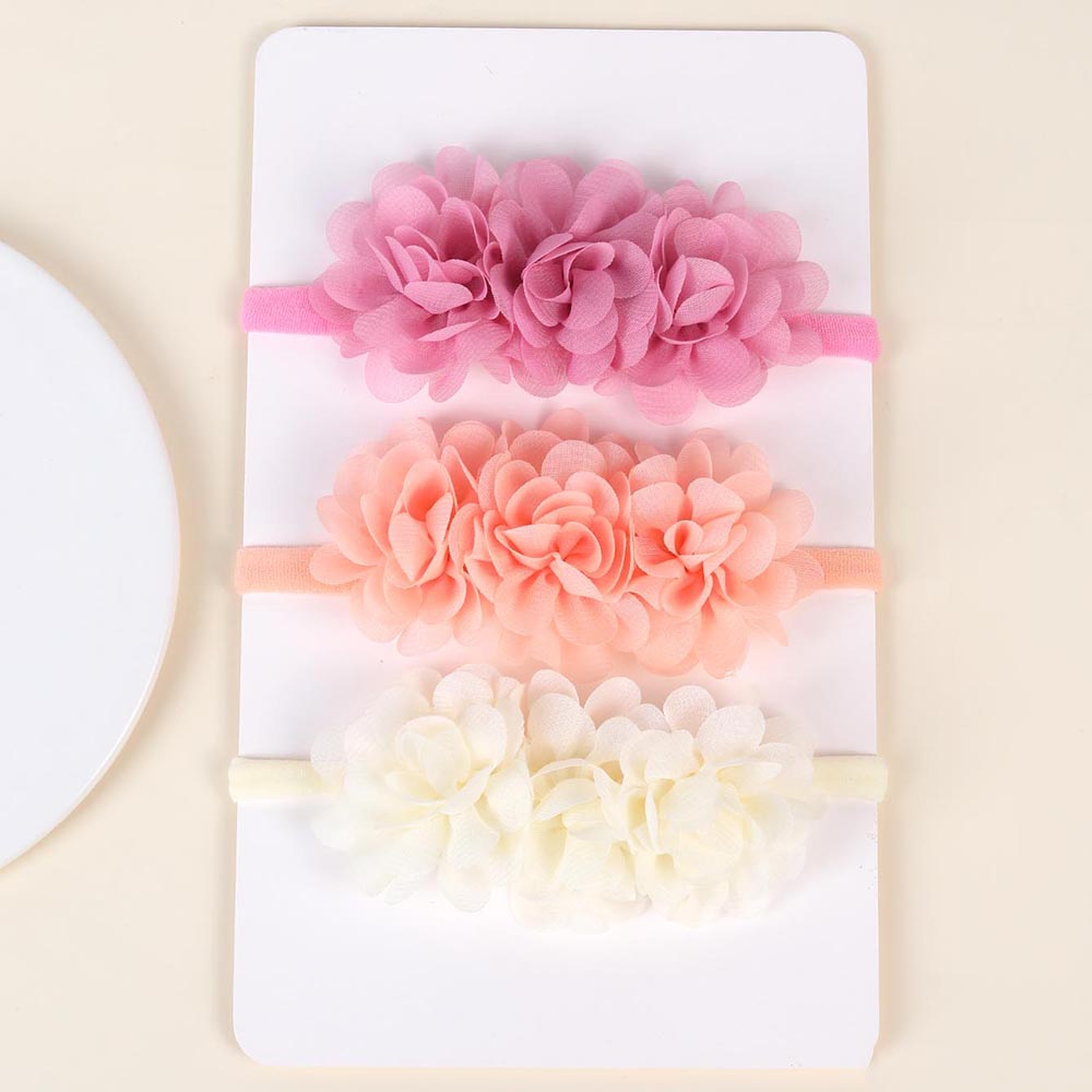 3 stuks chiffon bloem hoofdban - Baby Gear recensie en prijs