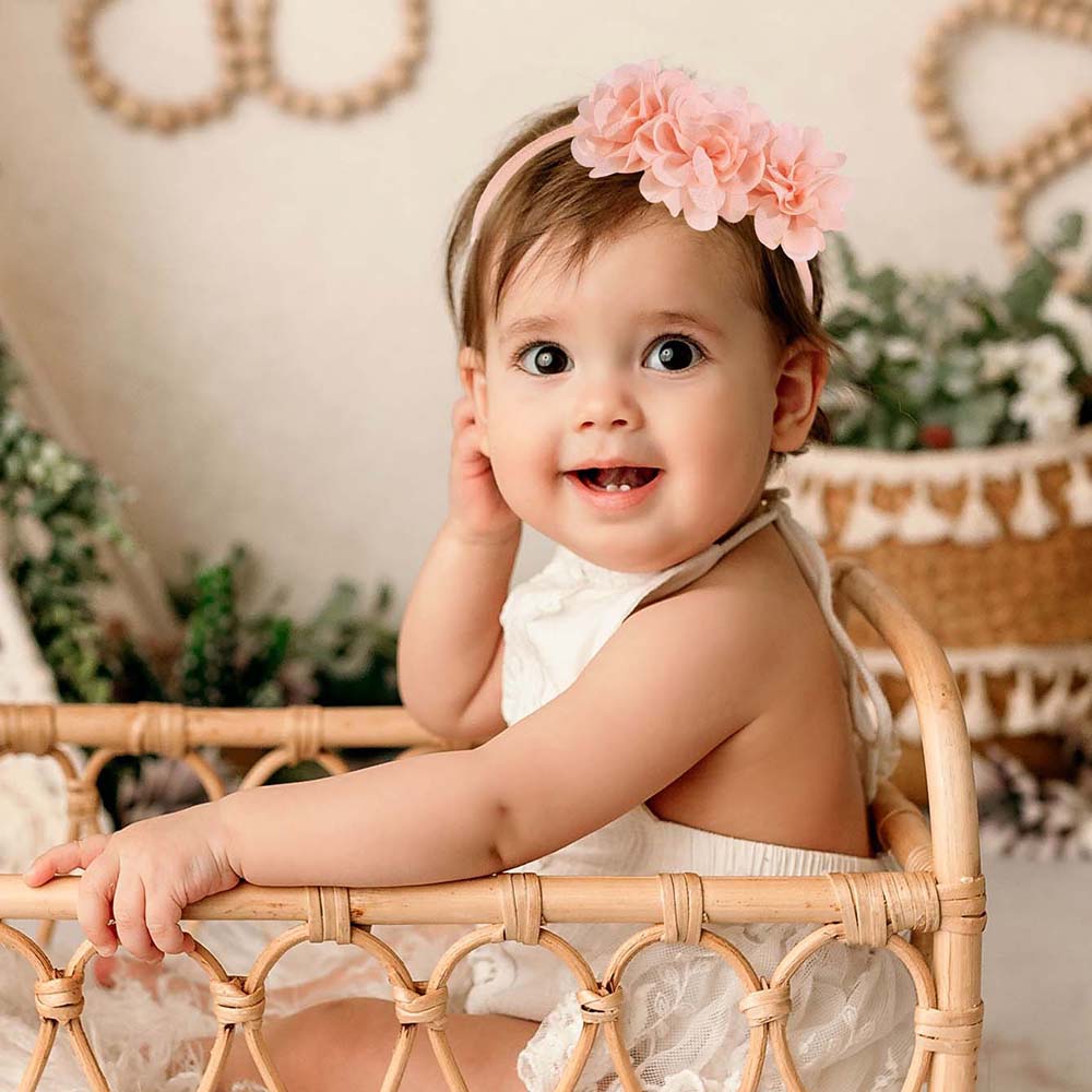 3 stuks chiffon bloem hoofdban - Baby Gear recensie en prijs