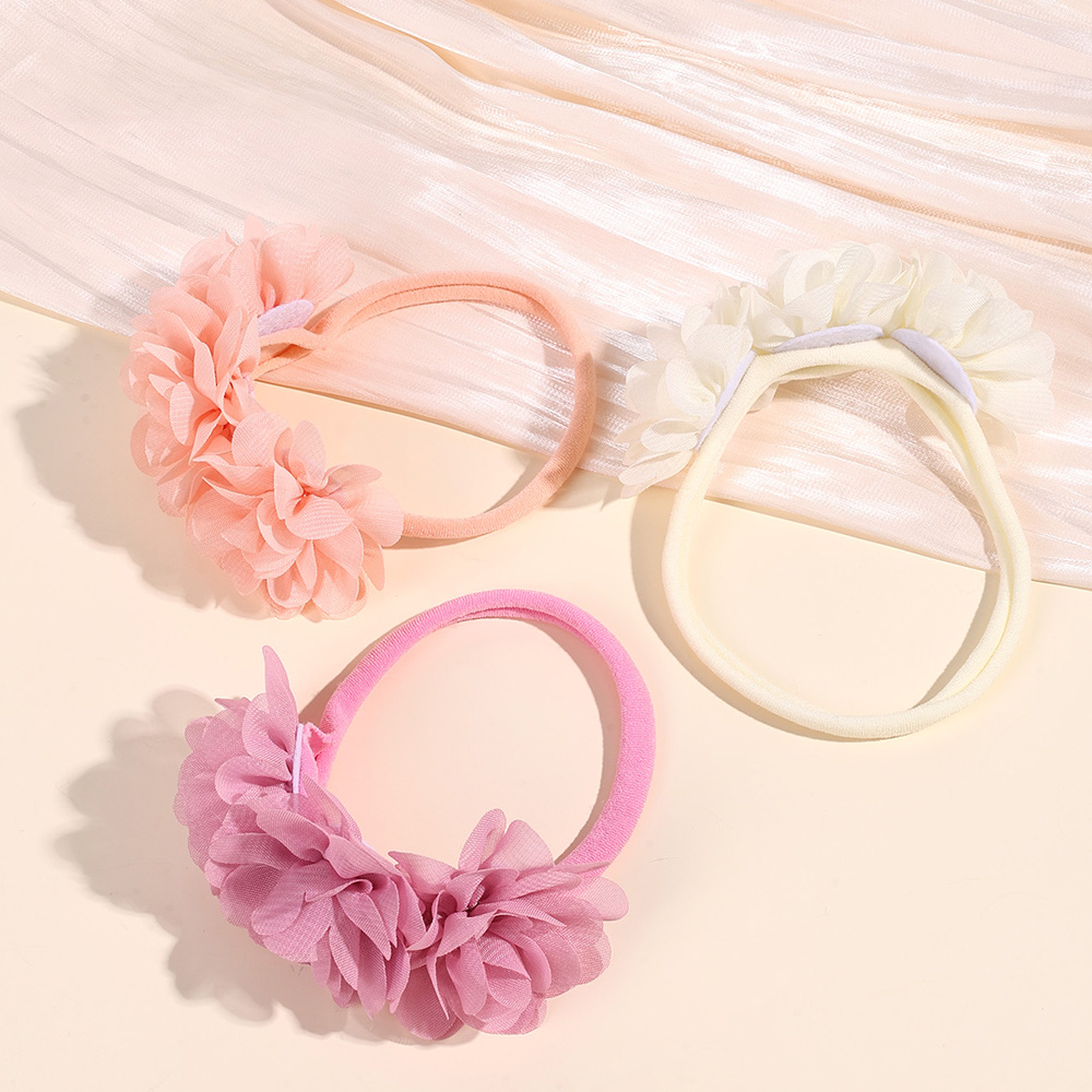 3 stuks chiffon bloem hoofdban - Baby Gear recensie en prijs