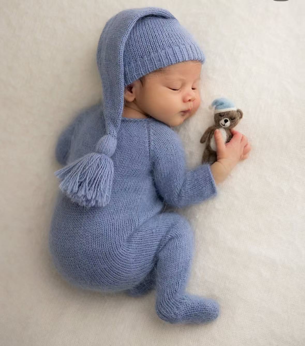 Gebreide romper en muts voor p - Infant Photography Props Outfit recensie en prijs